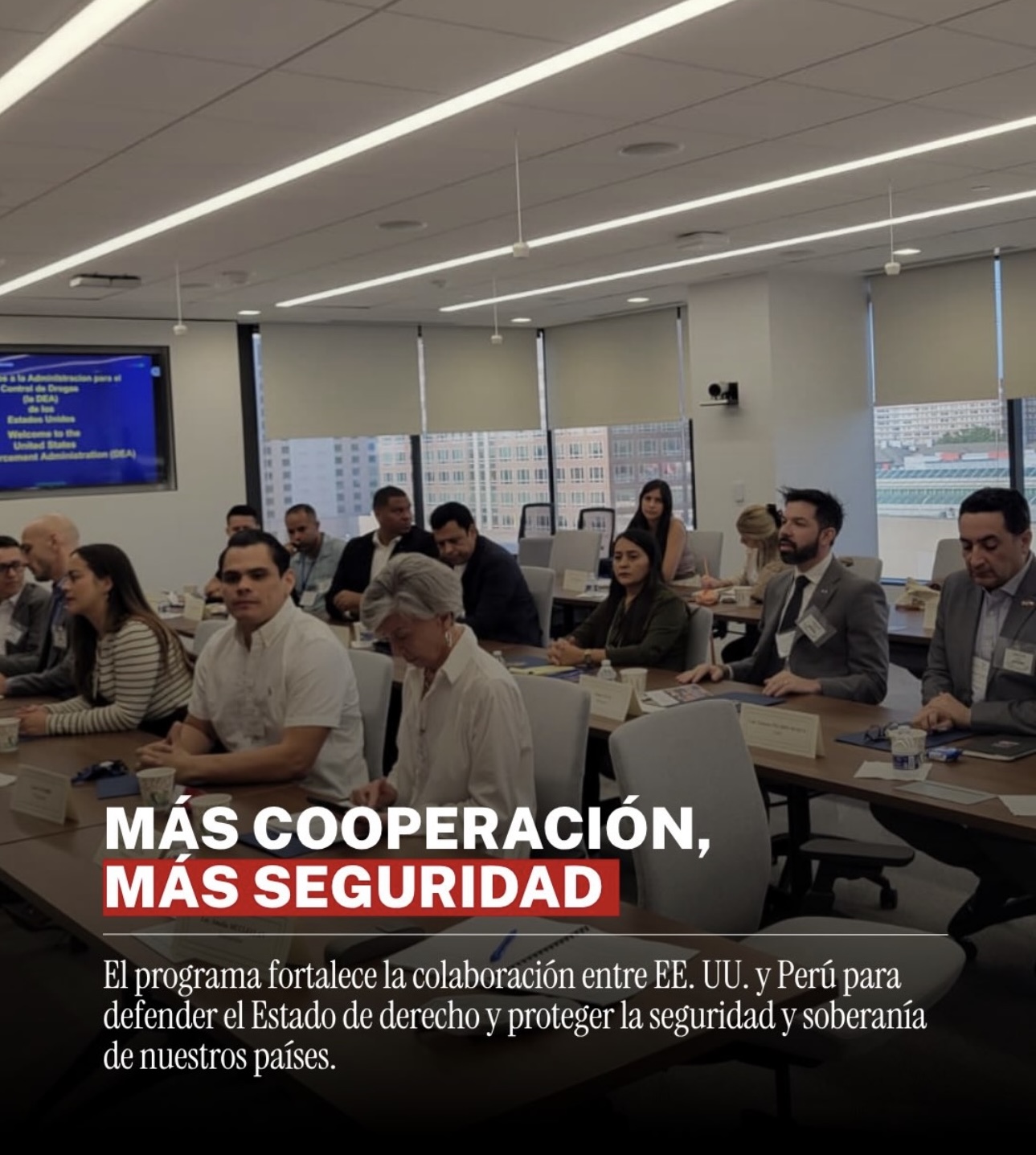 Participantes del International Visitor Leadership Program 2026 durante una jornada del proyecto Regional Collaboration to Combat Transnational Crime en Estados Unidos.